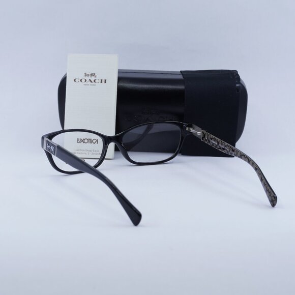 🕶️ New Coach HC6061 EMMA 5261 Eyeglasses - Black Frame 52mm - Picture 11 of 11